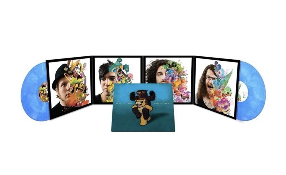 FALL OUT BOY FOLIE A DEUX 15TH ANNIVERSARY LIMITED /2500 BLUE VINYL 2LP IN HAND
